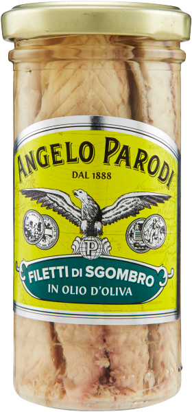 ANGELO PARODI FILETTI DI SGOMBRO OLIO D'OLIVA 150 GR